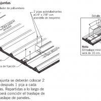 Traslape de tapajuntas Multytecho